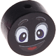 Perlina con motivo “Smiley” : nero