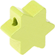 Motivperle Stern mit 6 Zacken : lemon