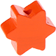 Motivperle Stern mit 6 Zacken : orange