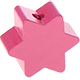 Motivperle Stern mit 6 Zacken : pink