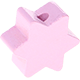 Motivperle Stern mit 6 Zacken : rosa