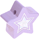 Perlina con motivo glitterato “Stella” : lilla