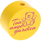 Motivperle "Ton ange gardien" (Französisch) : gelb