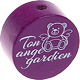 Motivperle "Ton ange gardien" (Französisch) : purpurlila