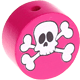 Perlina con motivo “Teschio” : rosa scuro