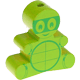 Motivperle Schildkröte : gelbgrün