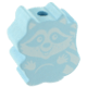 Motivperle Waschbär : babyblau