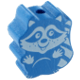 Motivperle Waschbär : mittelblau