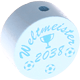 Perlina con motivo "Weltmeister 2038" : azzurro bambino