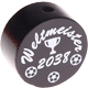 Perlina con motivo "Weltmeister 2038" : nero