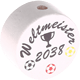 Perlina con motivo "Weltmeister 2038" : bianco