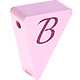 Perlina sagomata “Bandierina con le lettere” : B