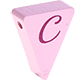 Perlina sagomata “Bandierina con le lettere” : C