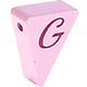 Perlina sagomata “Bandierina con le lettere” : G