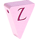 Perlina sagomata “Bandierina con le lettere” : L