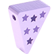 Perlina sagomata “Bandierina con le stelle” : lilla