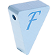 Perlina sagomata “Bandierina con le lettere” : F