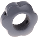 Perlina sagomata “Fiore” : grigio