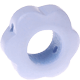 Perlina sagomata “Fiore” : blu pastello