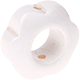 Perlina sagomata “Fiore” : madreperla bianco
