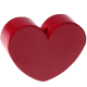 Perlina sagomata “Cuore” : bordò