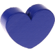 Perlina sagomata “Cuore” : blu scuro