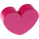 Perlina sagomata “Cuore” : rosa scuro