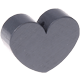 Perlina sagomata “Cuore” : grigio