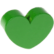 Perlina sagomata “Cuore” : verde