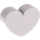 Perlina sagomata “Cuore” : grigio chiaro