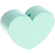 Perlina sagomata “Cuore” : menta