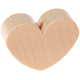 Perlina sagomata “Cuore” : naturale