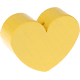 Perlina sagomata “Cuore” : giallo pastello
