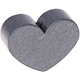 Perlina sagomata “Cuore” : madreperla grigio