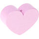 Perlina sagomata “Cuore” : madreperla rosa