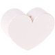 Perlina sagomata “Cuore” : madreperla bianco