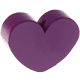 Perlina sagomata “Cuore” : viola viola
