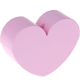 Perlina sagomata “Cuore” : rosa