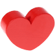 Perlina sagomata “Cuore” : rosso
