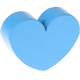 Perlina sagomata “Cuore” : azzurra