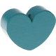 Perlina sagomata “Cuore” : turchese