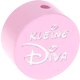 Perlina con motivo glitterato "Kleine Diva" : rosa