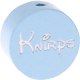 Perlina con motivo glitterato “Knirps” : azzurro bambino