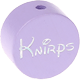 Perlina con motivo glitterato “Knirps” : lilla