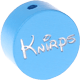 Perlina con motivo glitterato “Knirps” : azzurra