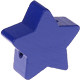 Perlina sagomata “Stella” : blu scuro