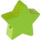 Perlina sagomata “Stella” : verde giallo