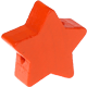 Perlina sagomata “Stella” : arancione