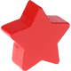 Perlina sagomata “Stella” : rosso