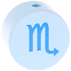 Perlina con motivo “Segni dello Zodiaco – azzurro” : Scorpione